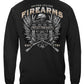 United States Firearms Silver Foil Long Sleeve Shirt - back view