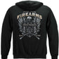 United States Firearms Silver Foil Hoodie - back view