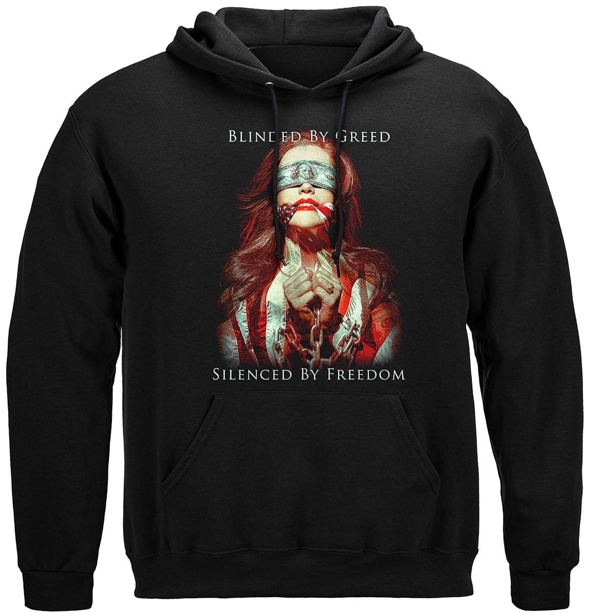 Blinded by Greed Hoodie - front view