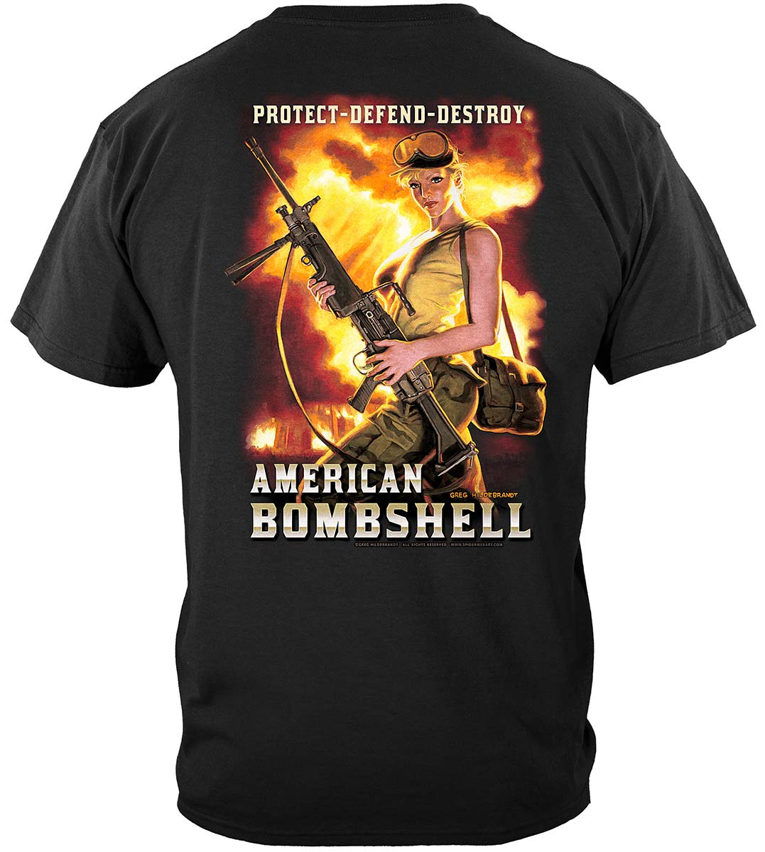 American Bombshell T-Shirt - back view