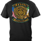 Irish Double Flag Brotherhood Distressed Gold Foil T-Shirt - back view