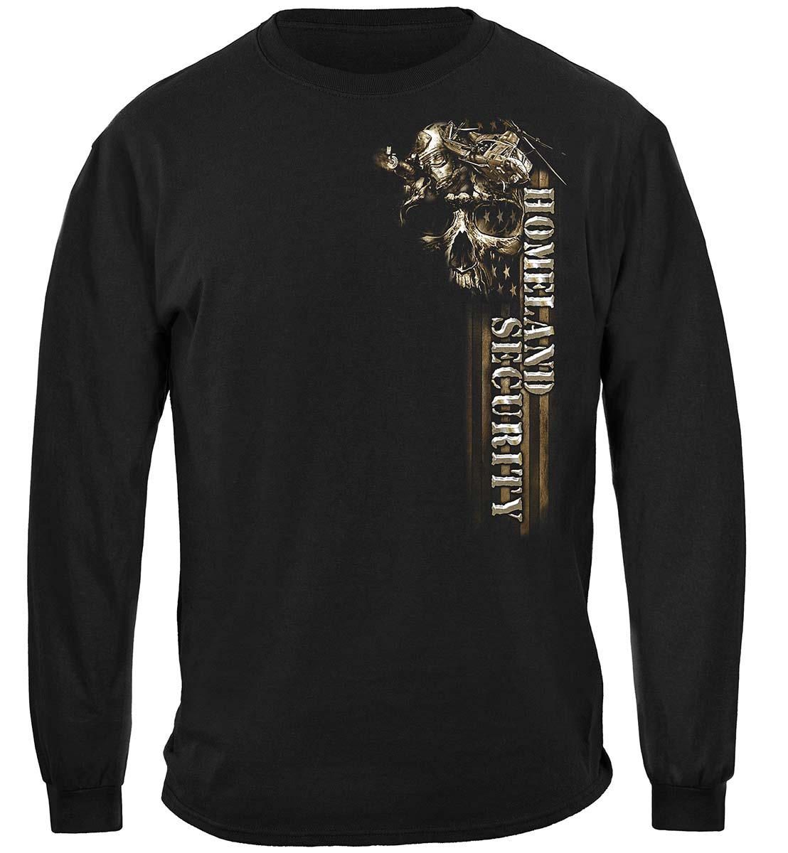 Homeland Security Land Air and Sea Long Sleeve Shirt - front view