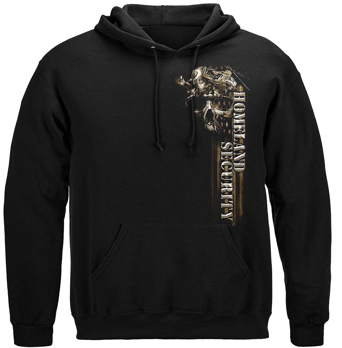 Homeland Security Land Air and Sea Hoodie - front view