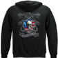 2nd Amendment Don't Tread on Me Silver Foil Hoodie - back view