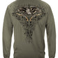 2nd Amendment Eagle Tattoo Long Sleeve Shirt - back view