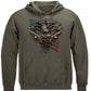 2nd Amendment Eagle Tattoo Hoodie - front view