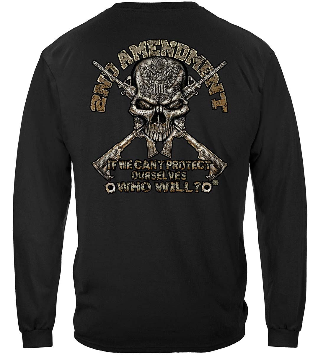 2nd Amendment Protect Ourselves Long Sleeve Shirt - back view