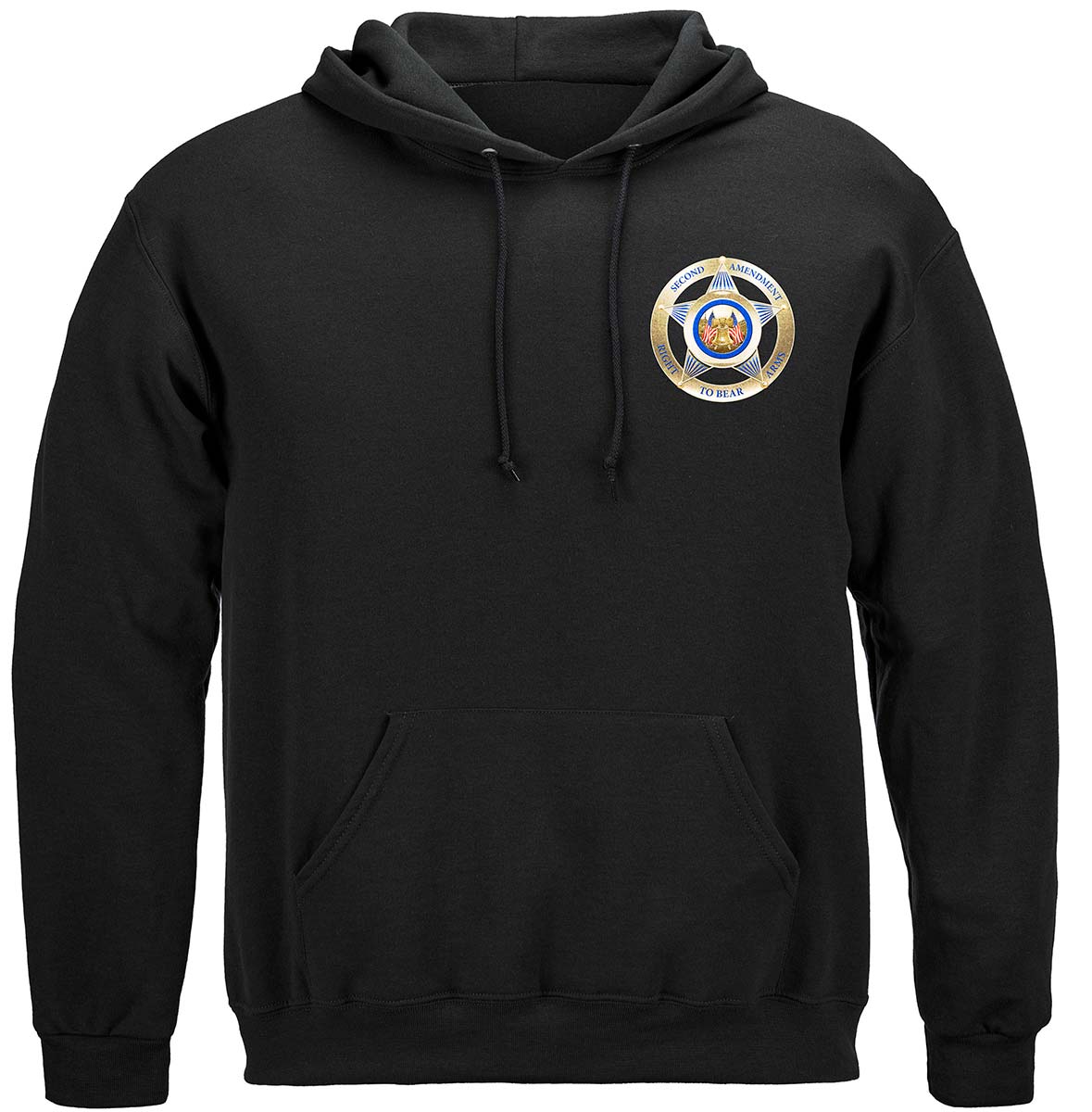 2nd Amendment Colonial Flag Hoodie - front view