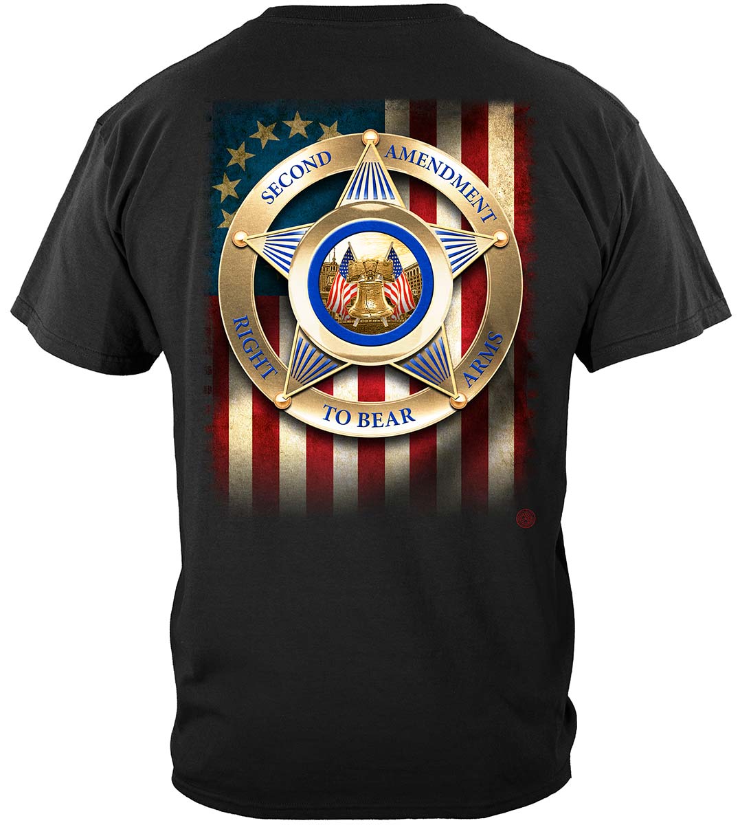 2nd Amendment Colonial Flag T-Shirt - back view