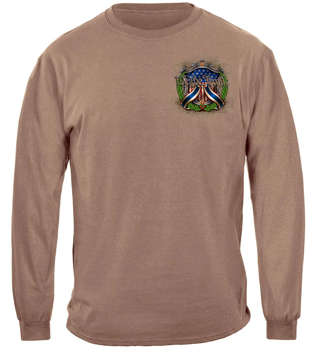 We the People 2nd Amendment Crossed Arms Long Sleeve Shirt - front view