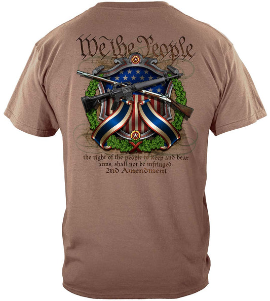 We the People 2nd Amendment Crossed Arms T-Shirt - back view