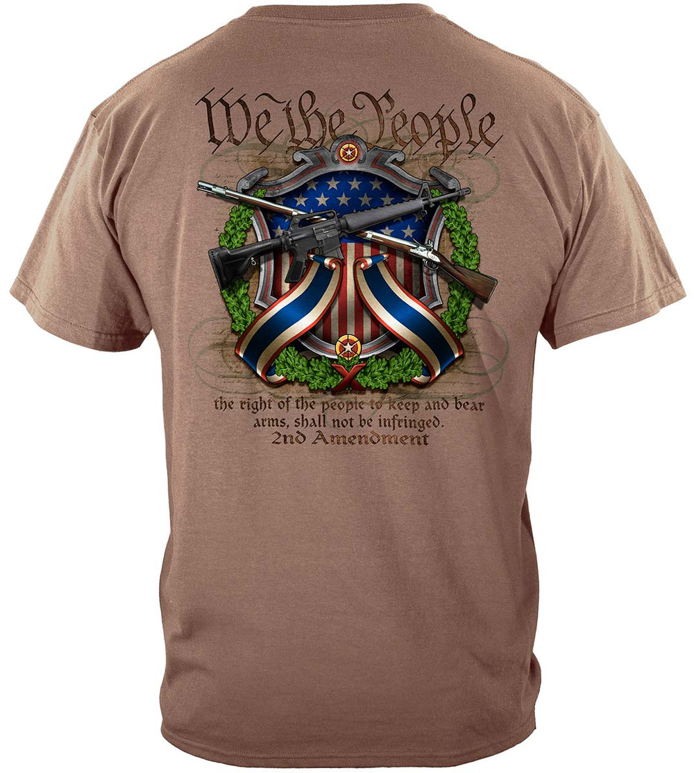 We the People 2nd Amendment Crossed Arms T-Shirt - back view