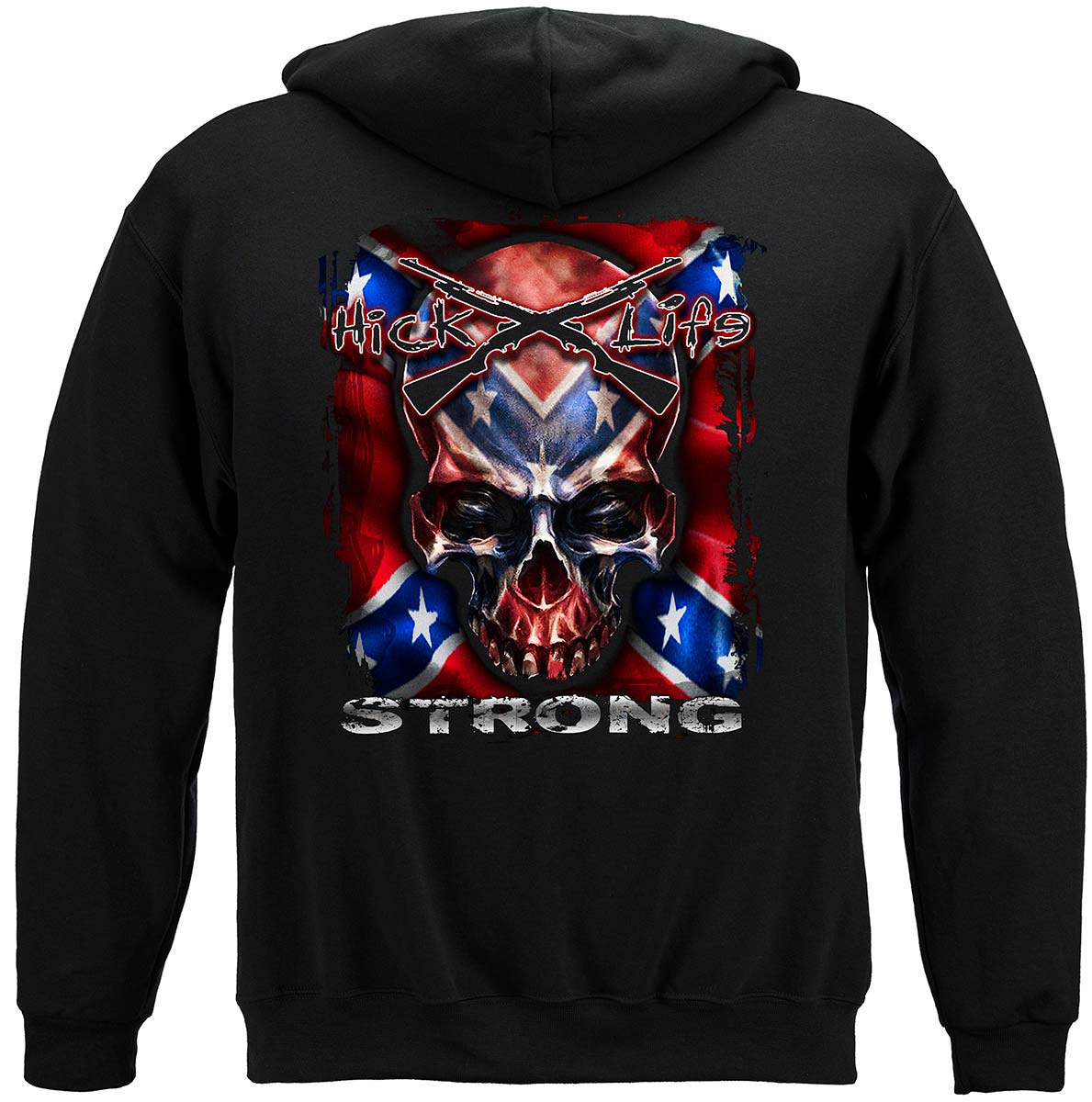 Stars and Bars Strong Hoodie - back view