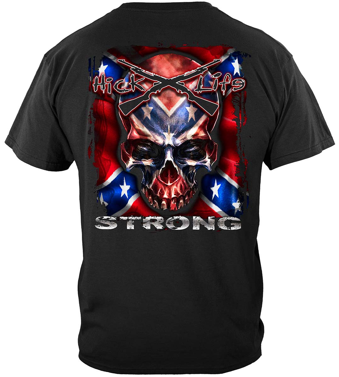 Stars and Bars Strong T-Shirt - back view