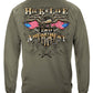 2nd Amendment Country Style Long Sleeve Shirt - back view