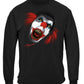 Evil Clown Screaming Long Sleeve Shirt - front view