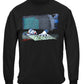 Evil Clown Under the Bed Long Sleeve Shirt - front view