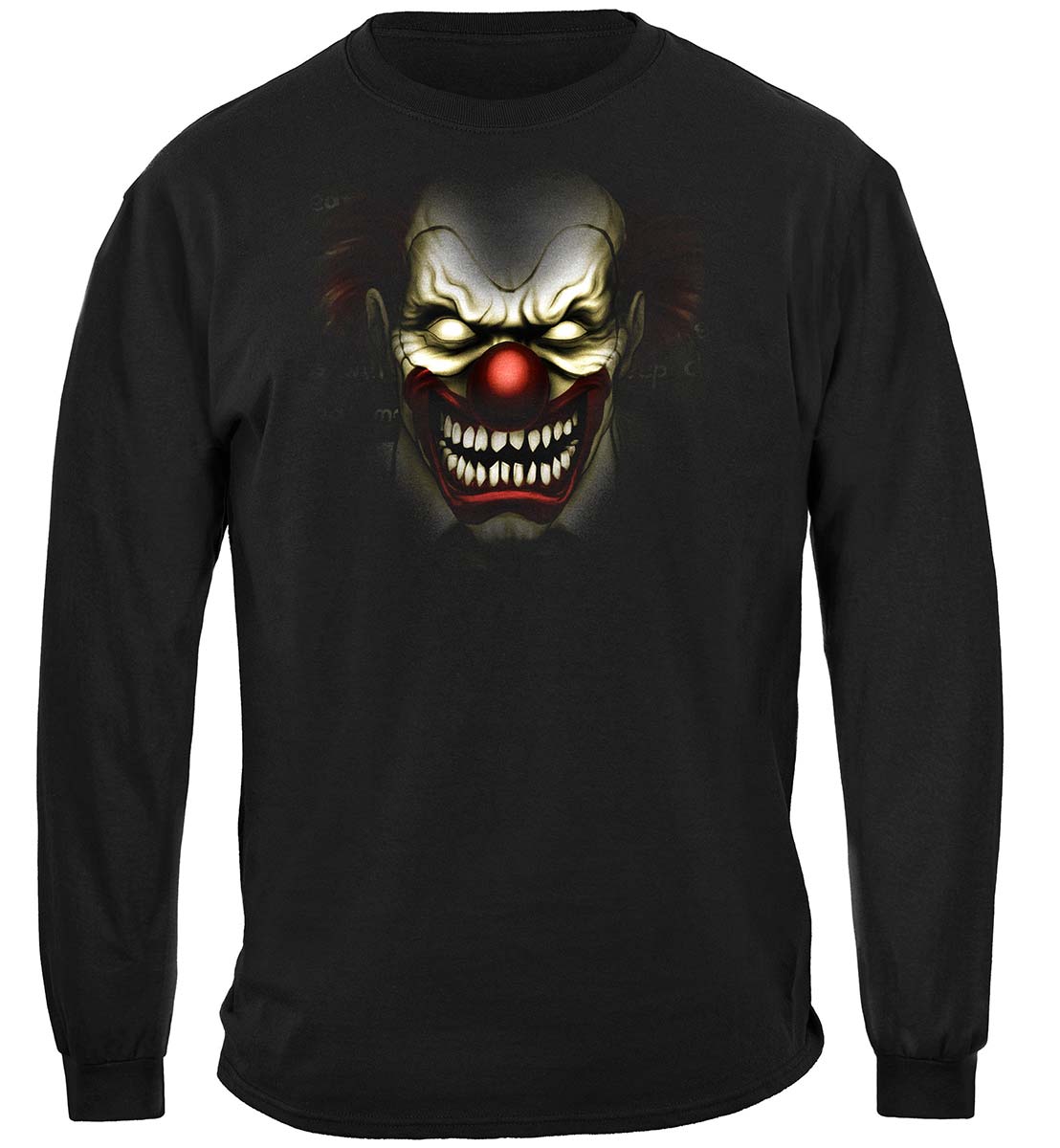 Evil Clown Class Clown Long Sleeve Shirt - front view