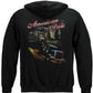 Trucker American Pride Hoodie - back view
