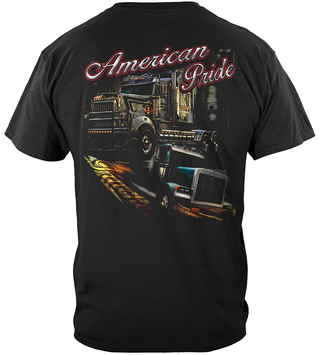 Trucker American Pride T-Shirt - back view
