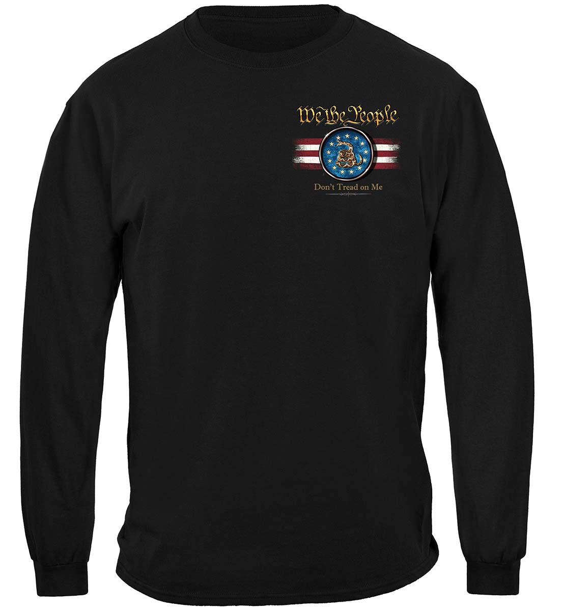 2nd Amendment We the People Thomas Jefferson Long Sleeve Shirt - front view