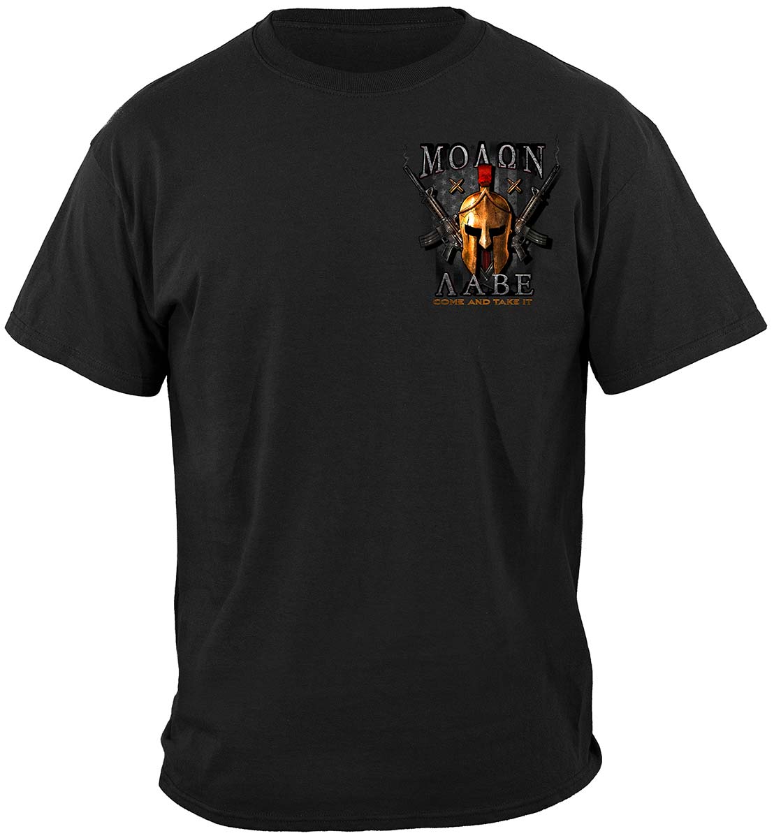2nd Amendment Molon Labe T-Shirt - front view