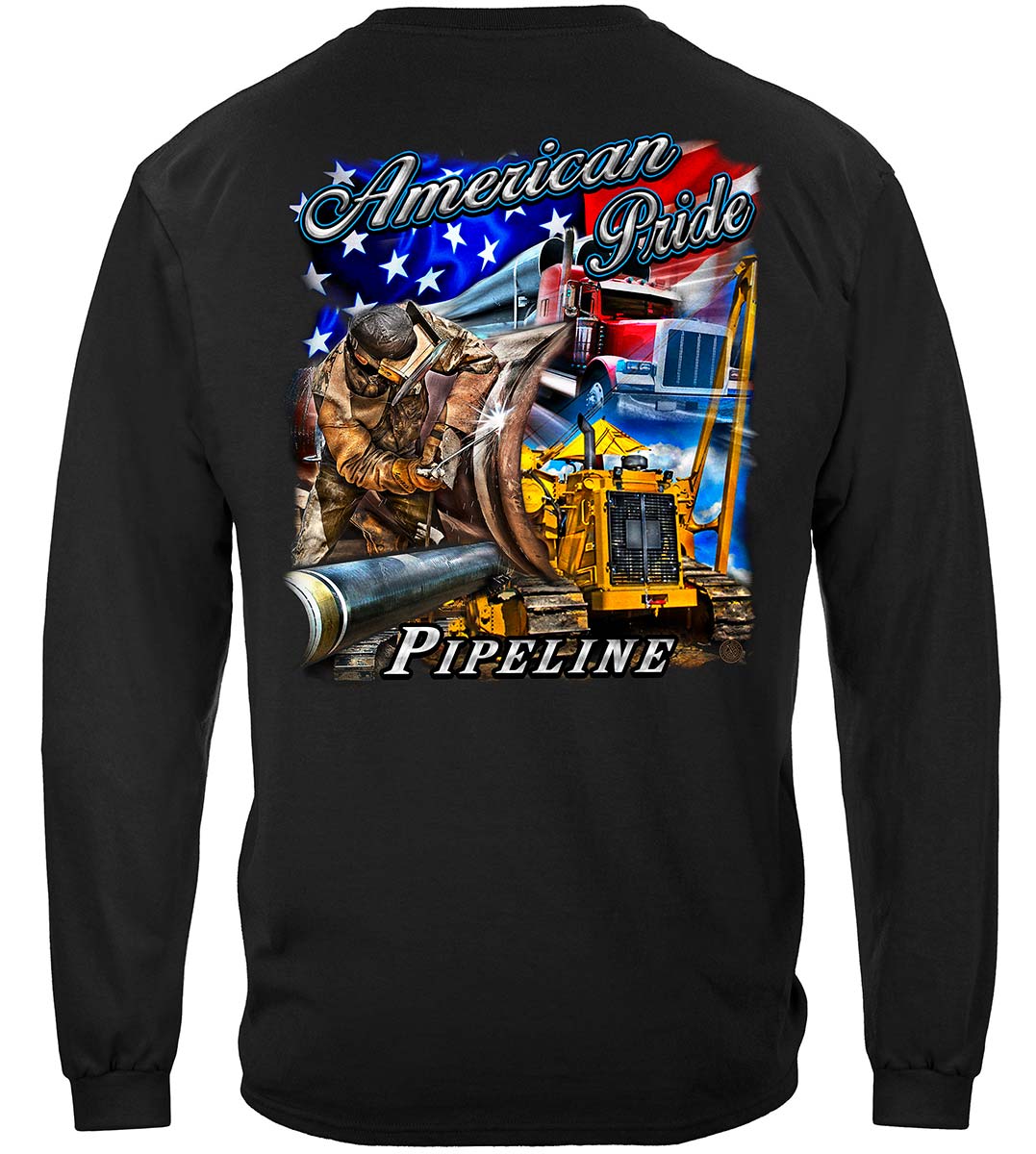 American Pride Pipeliner Long Sleeve Shirt - back view