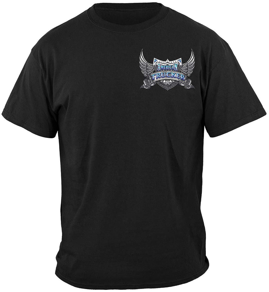 American Trucker Skull T-Shirt - front view