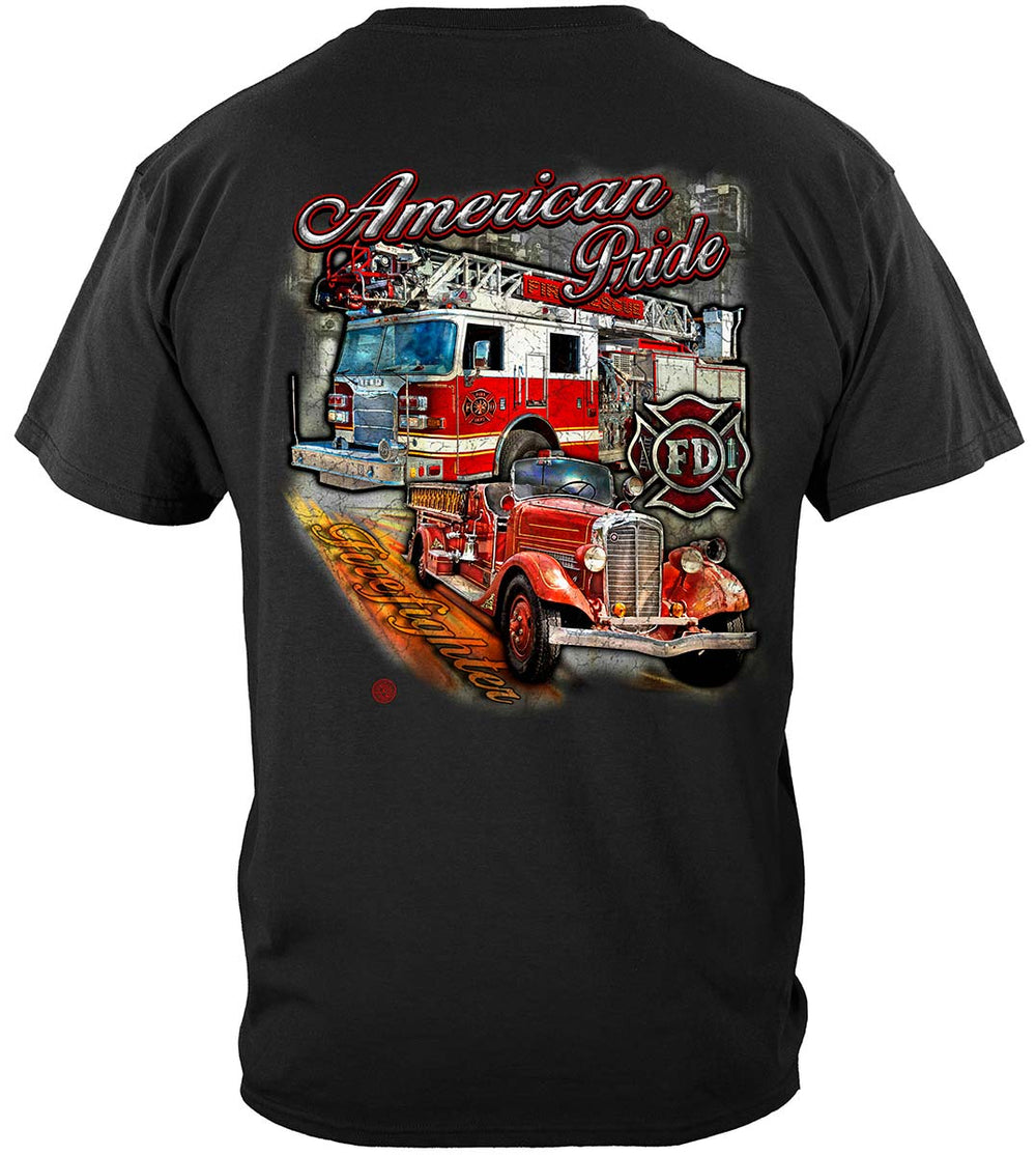 American Pride Firefighter T-Shirt - back view