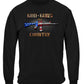 2nd Amendment God, Guns and Country Long Sleeve Shirt - front view