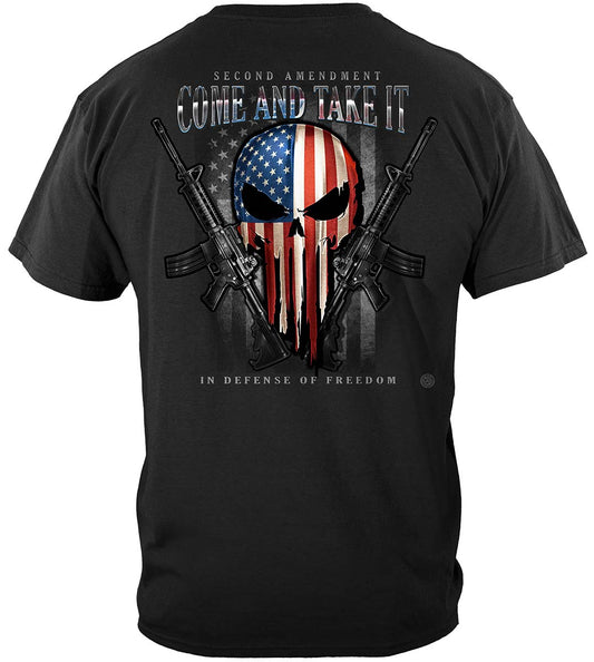 2nd Amendment Skull of Freedom T-Shirt - back view