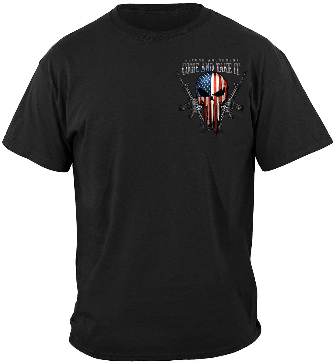 2nd Amendment Skull of Freedom T-Shirt - front view