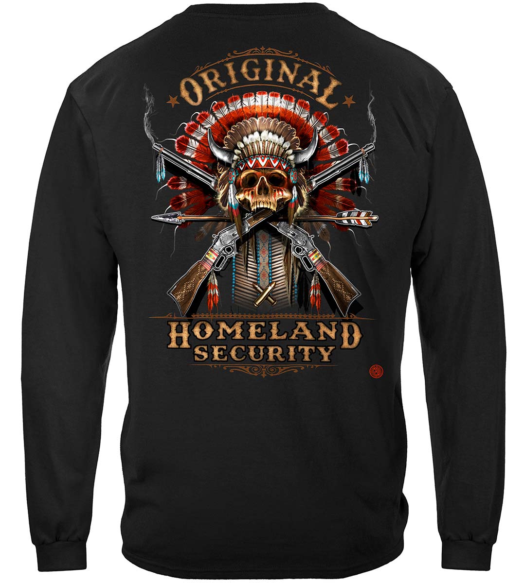 2nd Amendment Original Homeland Security Long Sleeve Shirt - back view
