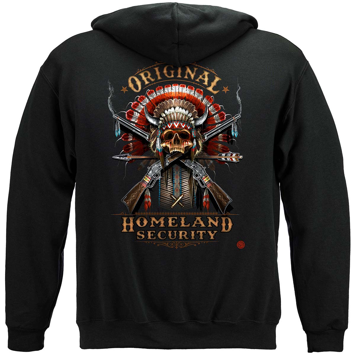 2nd Amendment Original Homeland Security Hoodie - back view