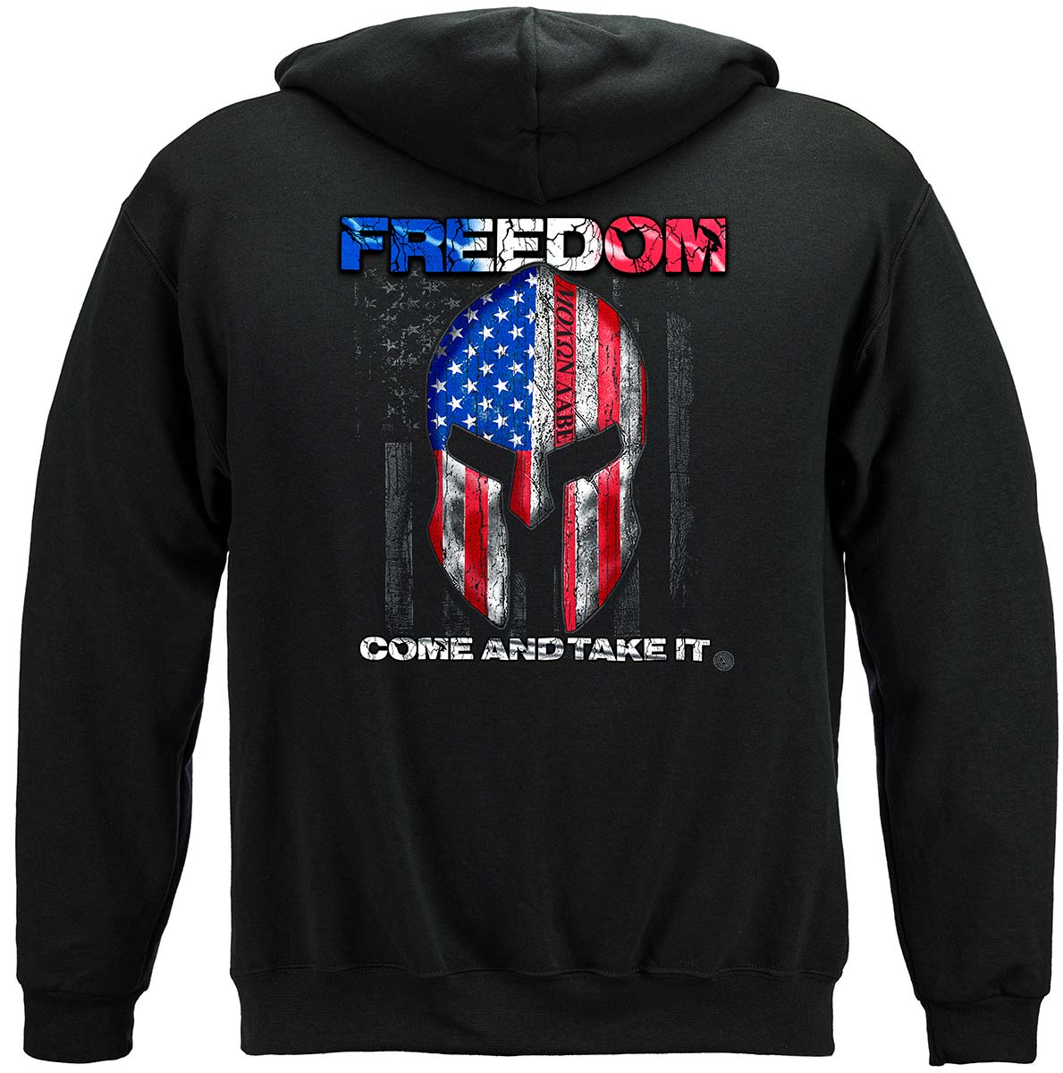 American Flag Freedom Come and Take It Hoodie - back view