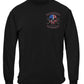 2nd Amendment Brotherhood Biker Skull and Flag Long Sleeve Shirt - front view