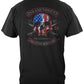 2nd Amendment Brotherhood Biker Skull and Flag T-Shirt - back view