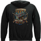 2nd Amendment Three Percenter Vintage Tattoo Hoodie - back view