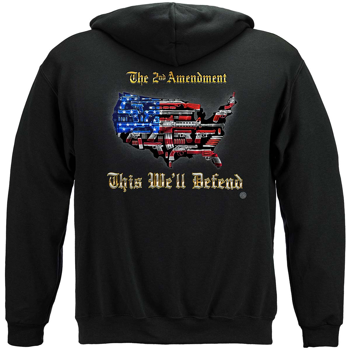2nd Amendment This We'll Defend Classic Hoodie - back view