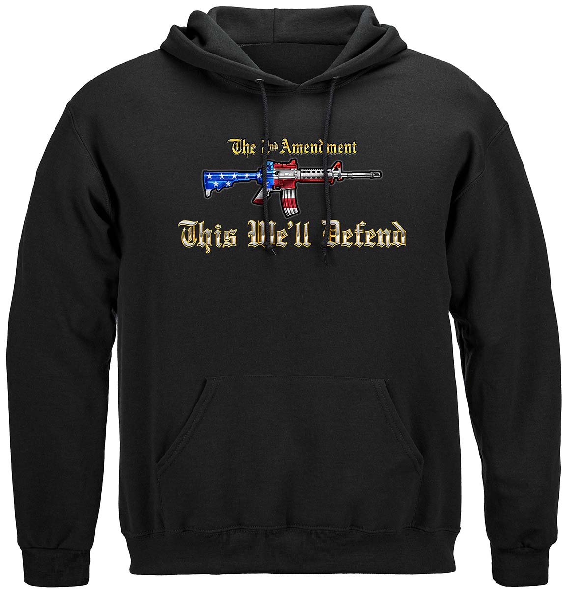 2nd Amendment This We'll Defend Classic Hoodie - front view