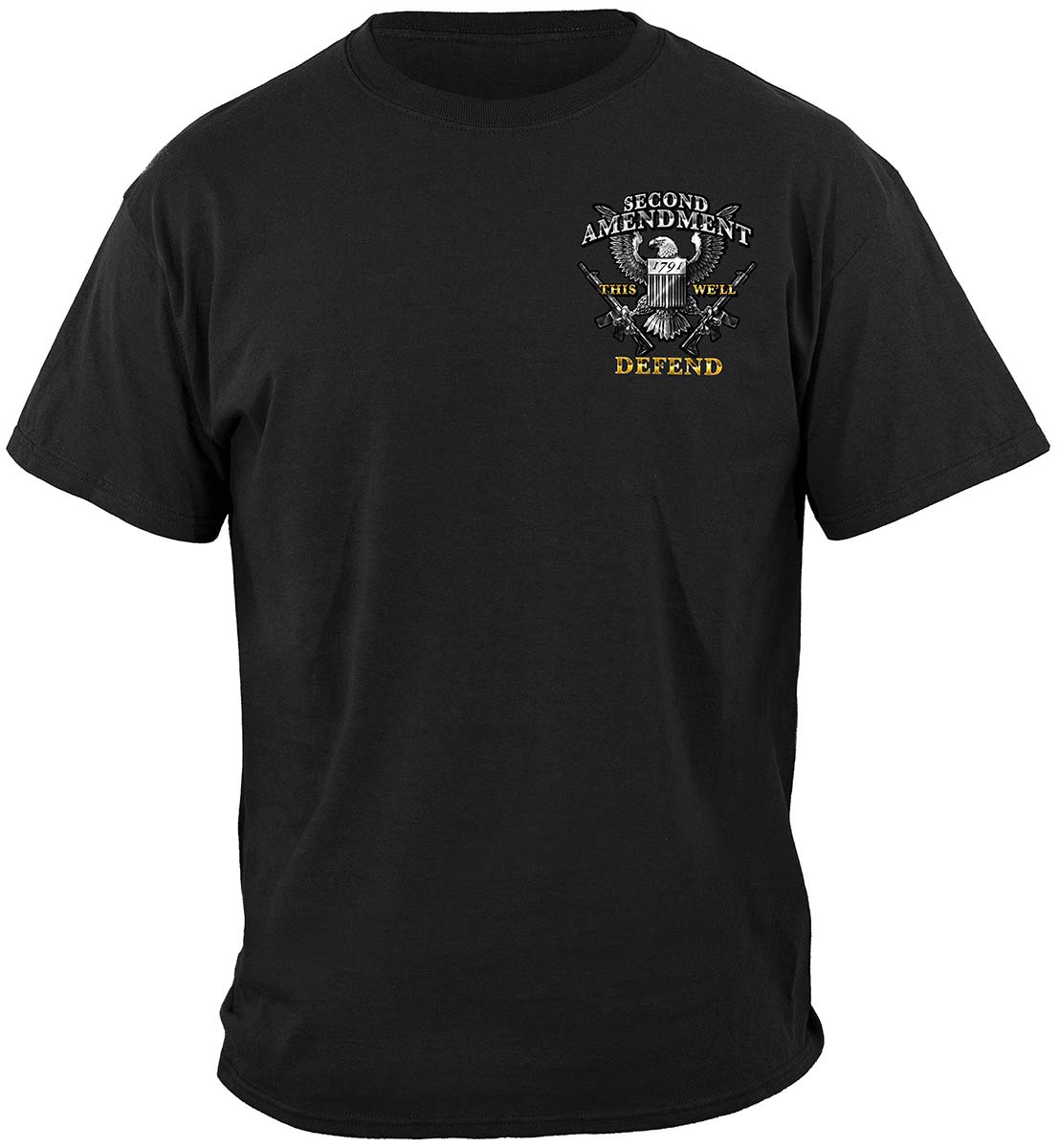 2nd Amendment Gun Permit T-Shirt - front view
