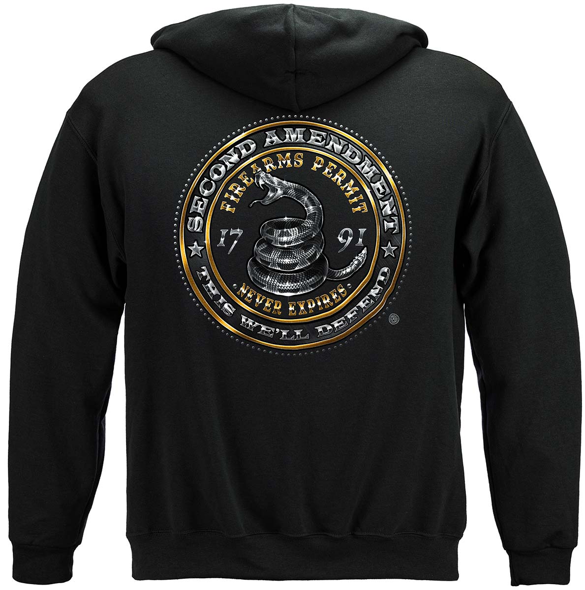2nd Amendment This We'll Defend Hoodie - back view