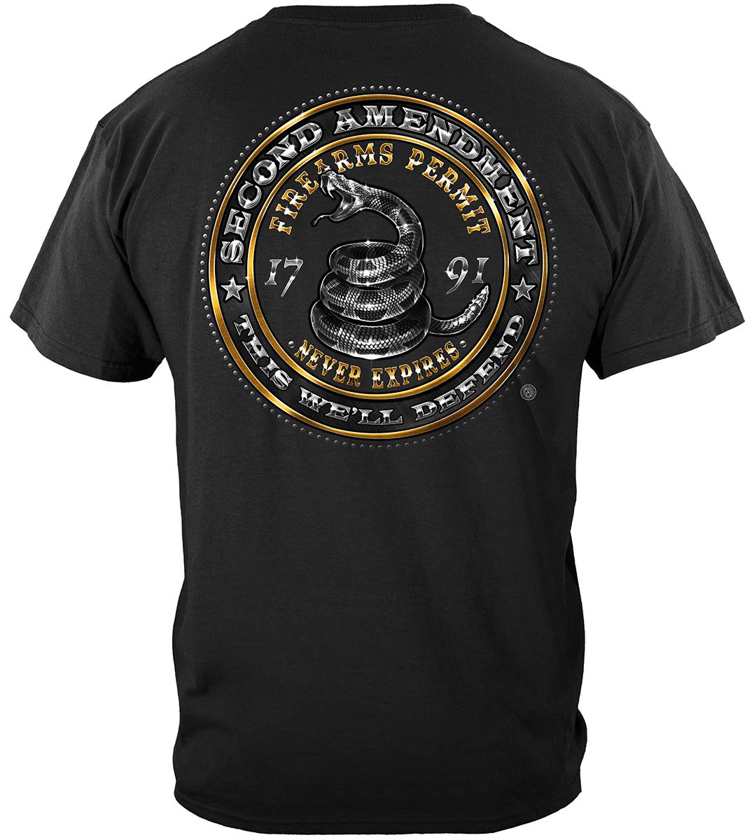 2nd Amendment This We'll Defend T-Shirt - back view
