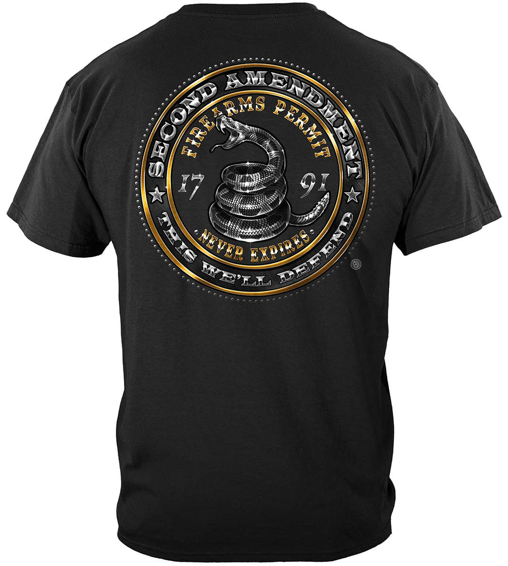 2nd Amendment This We'll Defend T-Shirt - back view