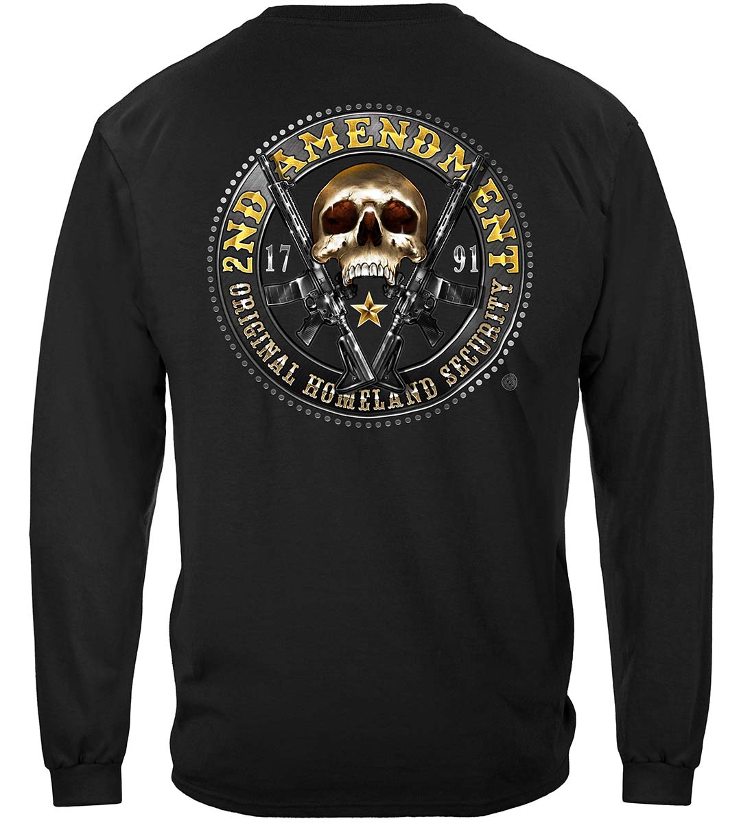 2nd Amendment Homeland Security Long Sleeve Shirt - back view