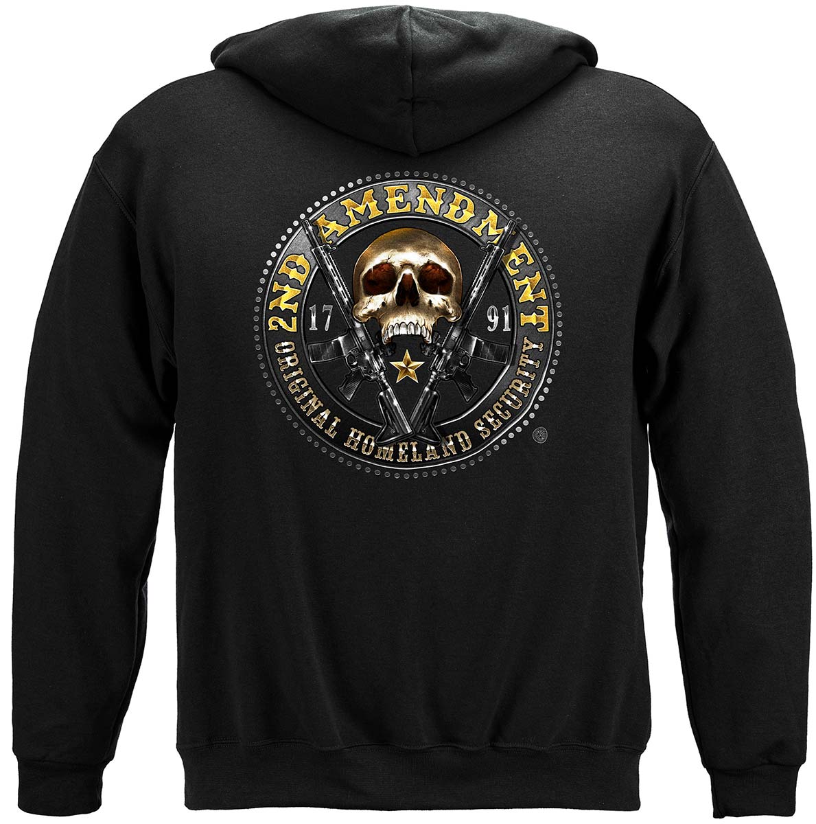 2nd Amendment Homeland Security Hoodie - back view