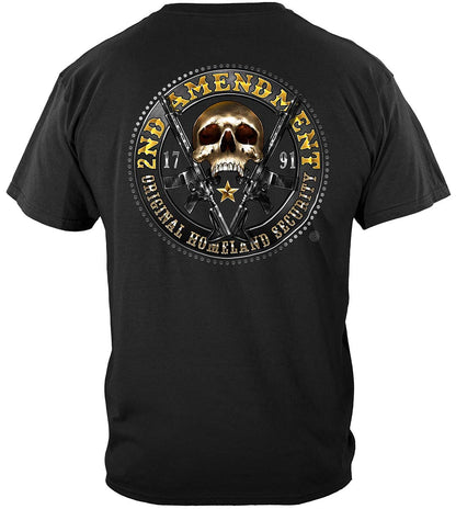 2nd Amendment Homeland Security T-Shirt - back view