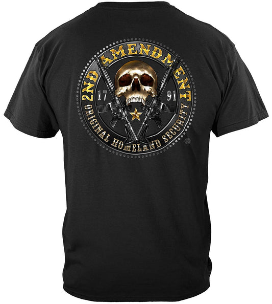 2nd Amendment Homeland Security T-Shirt - back view