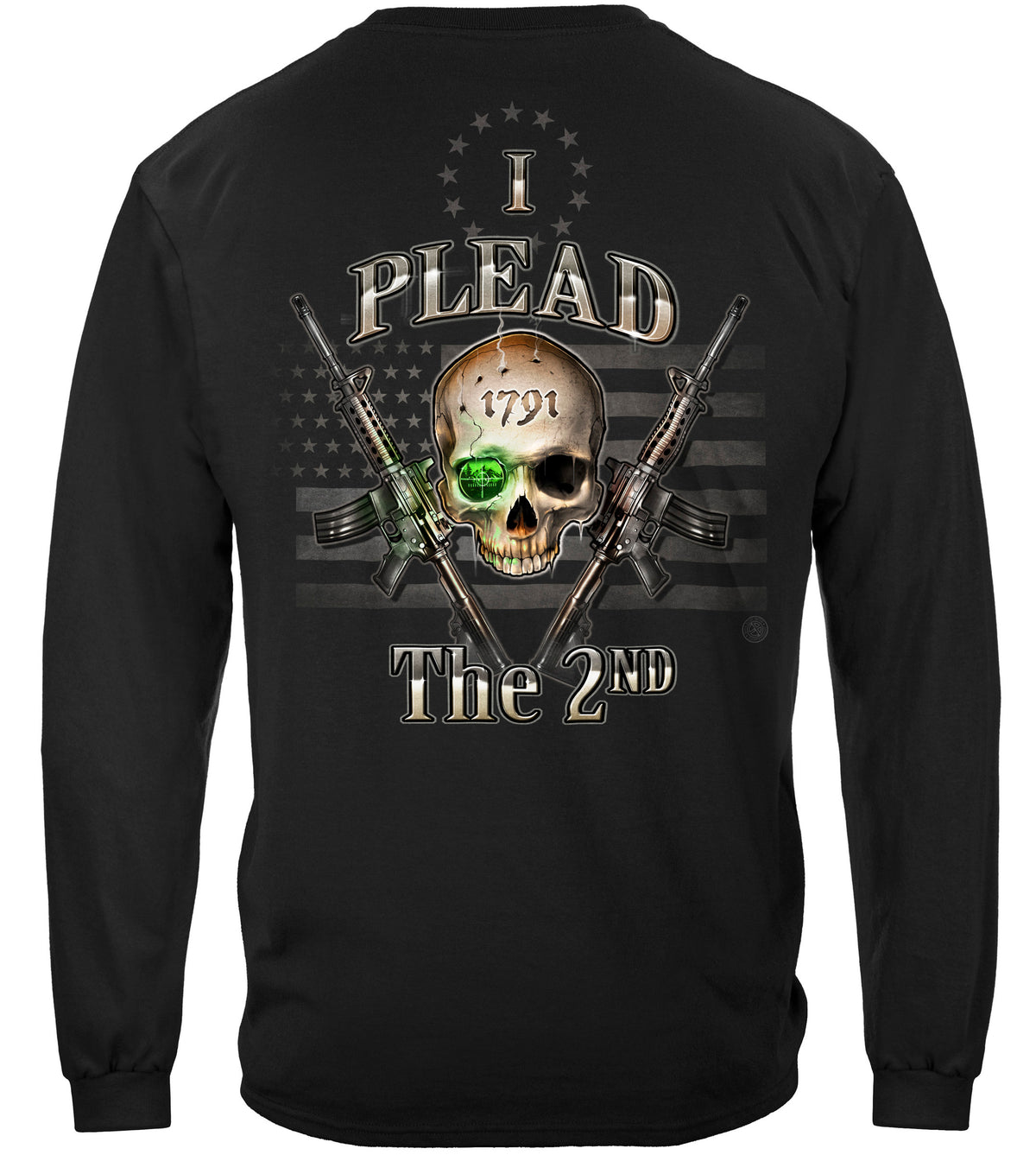2nd Amendment I Plead the 2nd Long Sleeve Shirt - back view