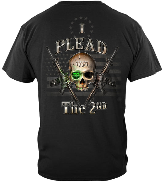 2nd Amendment I Plead the 2nd T-Shirt - back view